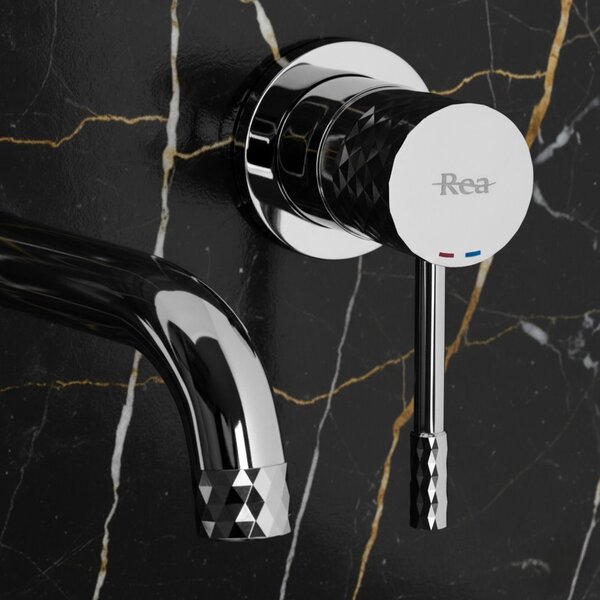 Rea Lungo Diamond, podomietková umývadlová batéria + BOX, chrómová, REA-B6382