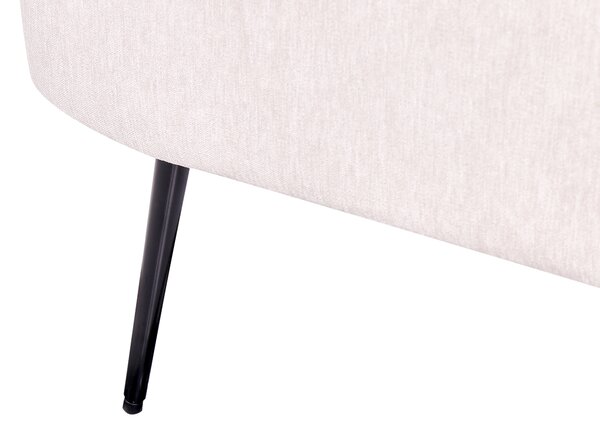 Leňoška béžová a hnedá látková čalúnená ľavostranná minimalistický dizajn obývačka