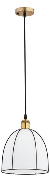 Závesný luster na lanku DAVE 1xE27/15W/230V zlatá/čierna