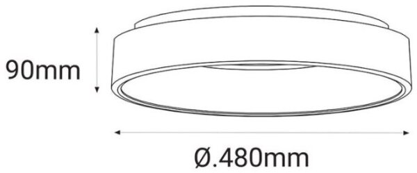 LED2 - LED Stropné svietidlo BELLA LED/40W/230V 3000/4000K biela