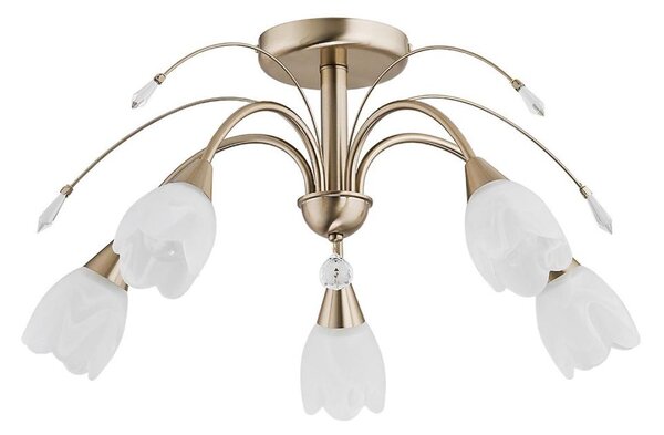 Stropné svietidlo BASTER 5xE14/10W/230V zlaté