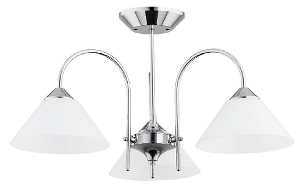 Prisadený luster TAPER 3xE27/15W/230V lesklý chróm