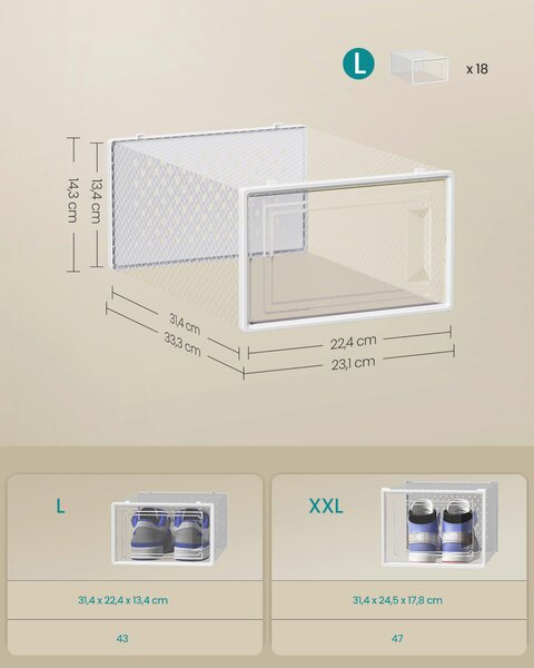 BOX NA TOPÁNKY, 33,3/14,3/23,1 cm Boxxx - Online Only drobný nábytok, Online Only