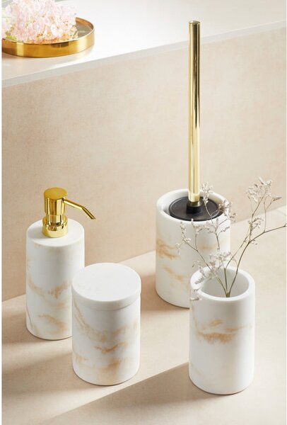 Biela súprava doplnkov do kúpeľne z polyresinu Odos – Wenko