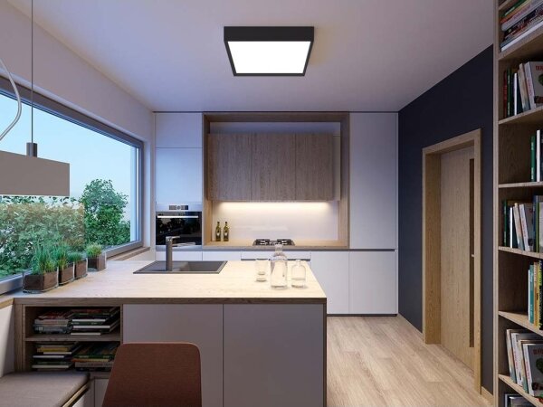 LED2 - LED Stropné svietidlo MILO LED/30W/230V čierna 3000/4000K