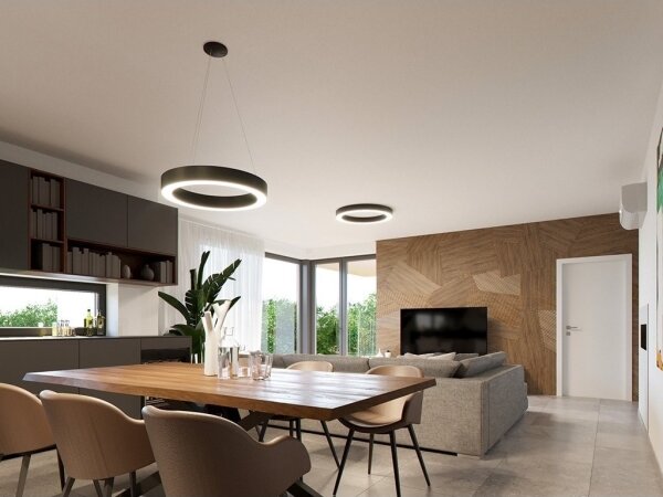 LED2 - LED Stmievateľný luster na lanku SATURN LED/50W/230V 3000K/4000K biela