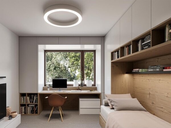 LED2 - LED Stmievateľné stropné svietidlo SATURN LED/50W/230V 3000K/4000K biela