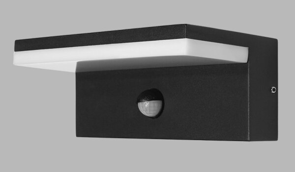 LED2 - LED Vonkajšie svietidlo so senzorom HUGO LED/9W/230V IP54 3000K/4000K