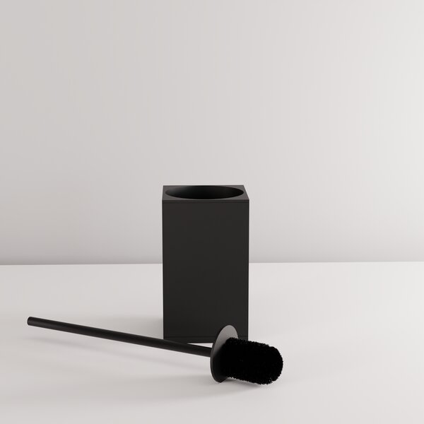 Kovový stojan na WC s kefou B110 MATT BLACK