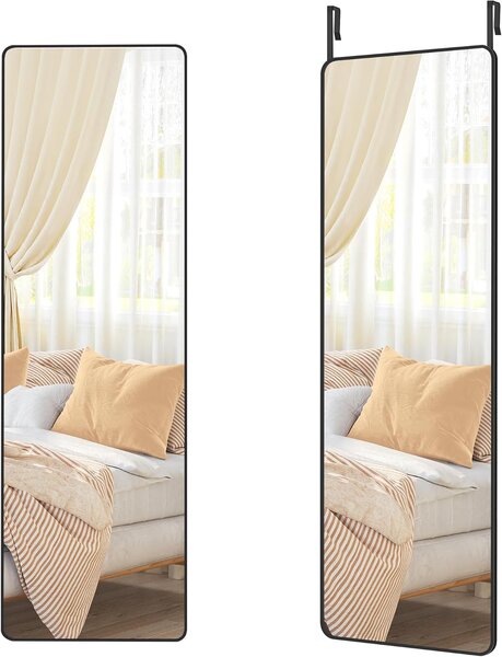 SONGMICS Závesné zrkadlo Layla 120 cm čierne