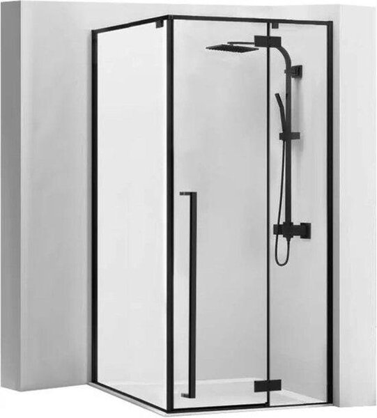 Sprchový Kút FARGO Black 90x90