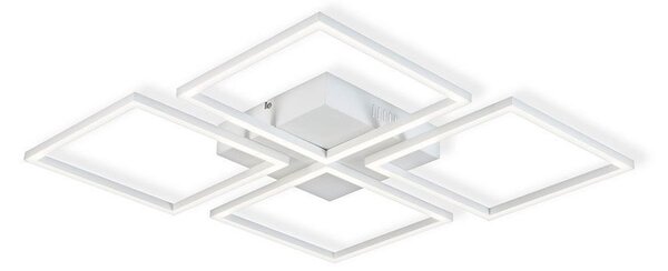 Top Light - LED Stmievateľný prisadený luster R4xLED/16,25W/230V hranatý biela + DO