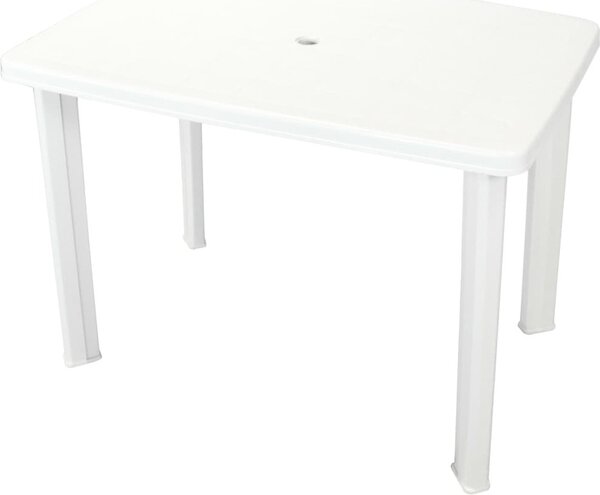 Maison Exclusive - Záhradný stôl Biely 101 x 68 x 72 cm Plast