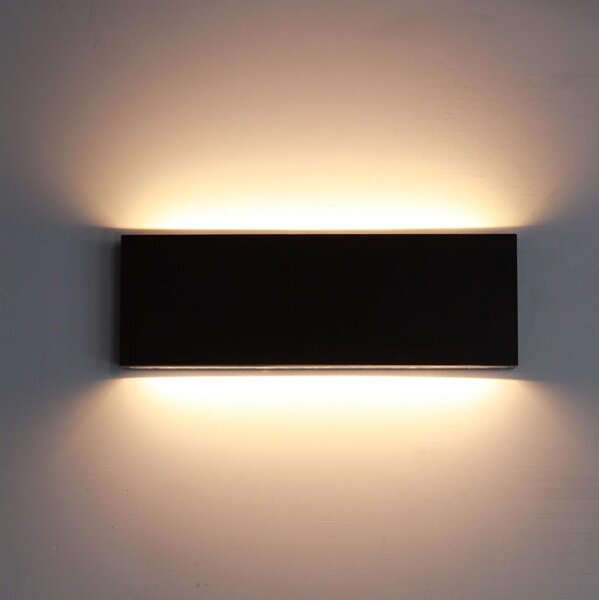 Top Light - LED Vonkajšie nástenné svietidlo LED/12W/230V IP65 čierna