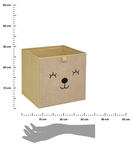 Úložný box Animal, 29x29x29 cm, hnedá