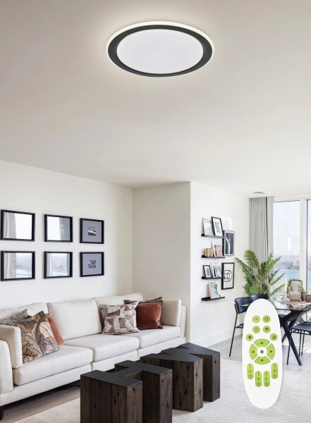 Top Light - LED Stmievateľné stropné svietidlo NORMAN LED/60W/230V čierna + DO