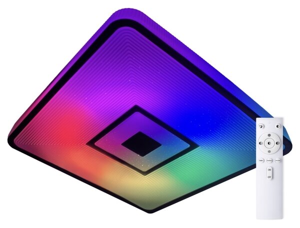 Top Light - LED RGB Stmievateľné stropné svietidlo LED/24W/230V hranatý + DO