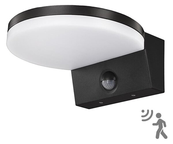 Top Light - LED Vonkajšie nástenné svietidlo so senzorom LED/15W/230V IP65 čierna