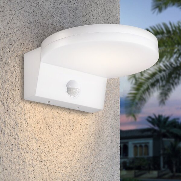 Top Light - LED Vonkajšie nástenné svietidlo so senzorom LED/15W/230V IP65 biela