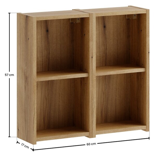 Comad Závesný kúpeľňový regál Nova Cashmere 60 cm dub coast evoke