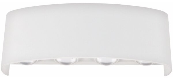 Top Light - LED Vonkajšie nástenné svietidlo LED/8W/230V IP44 4000K biela