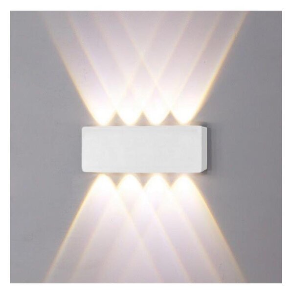Top Light - LED Vonkajšie nástenné svietidlo LED/8W/230V IP44 4000K biela