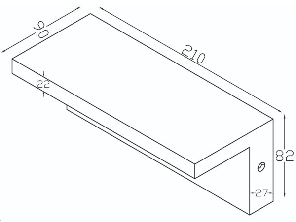 Top Light - LED Vonkajšie nástenné svietidlo LED/10W/230V 4000K IP54
