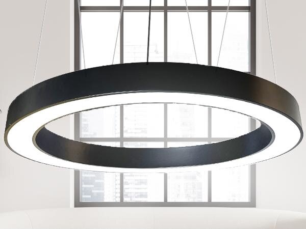 LED Luster na lanku LED/60W/230V 4000K pr. 120 cm čierna