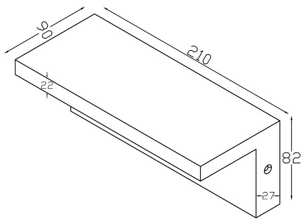 Top Light - LED Vonkajšie nástenné svietidlo LED/10W/230V 4000K IP54