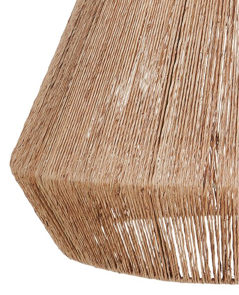 Závesná lampa prírodná jutové tienidlo čierna kovová objímka na žiarovku boho stropné svietidlo obývačka spálňa