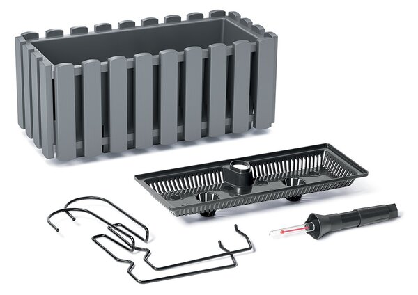 Prosperplast Závesný kvetináč BOARDEE FENCYCASE W hnedý, variant 58 cm