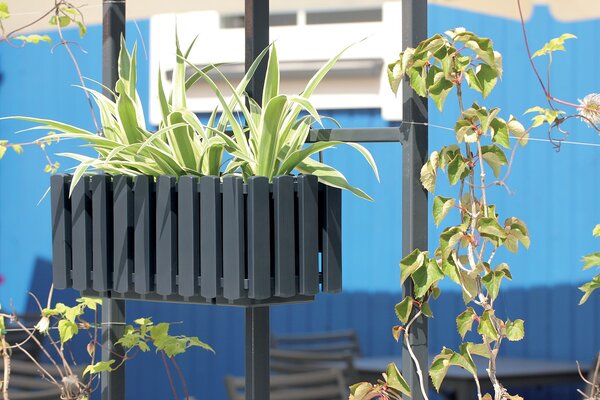 Prosperplast Závesný kvetináč BOARDEE FENCYCASE W hnedý, variant 58 cm