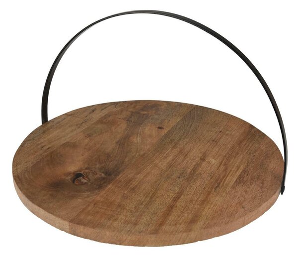 Drevený servírovací podnos Simple, (fi) 28 cm