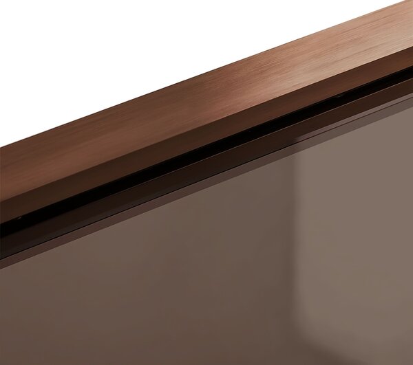 Rea Elegant, vaňová zástena s pevným krídlom 70x140 cm, medená matná, REA-W5694