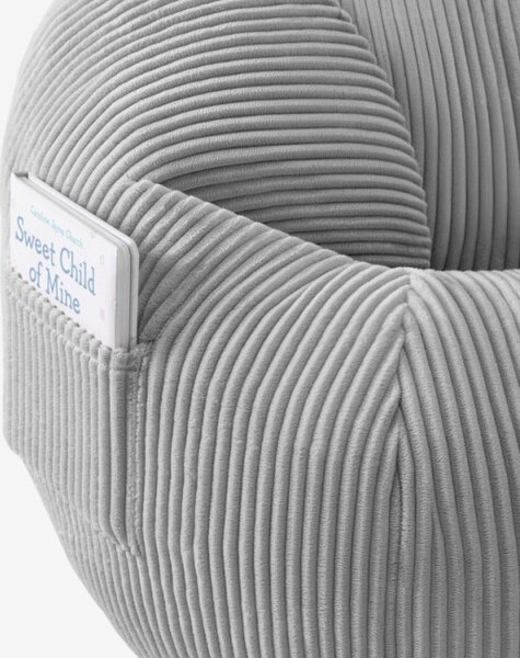 Sedací vak s podnožkou COMFY 3.0 sivý