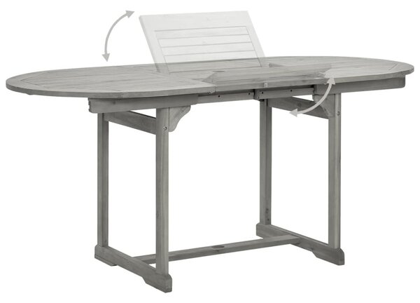 Maison Exclusive - Záhradný jedálenský stôl (120-170)x80x75 cm Masívne drevo Acacia