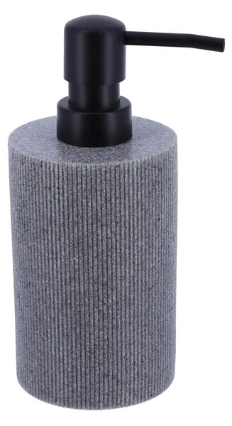 Dávkovač mydla Porzio, sivá/s čiernymi prvkami, 310 ml