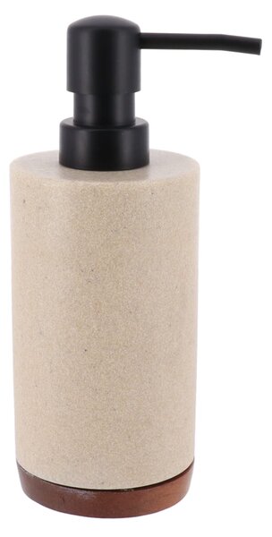 Dávkovač mydla Vegar, béžová/s drevenými prvkami, 200 ml