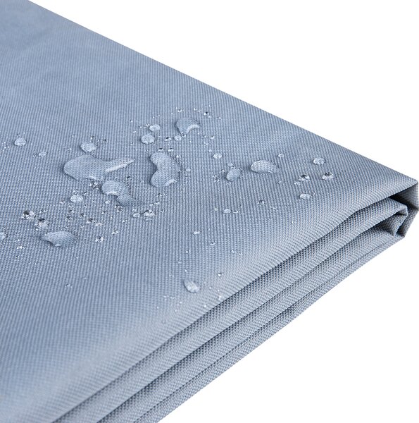 Ochranná plachta na záhradný nábytok sivá PVC polyester 255 x 180 x 70 cm kryt proti dažďu