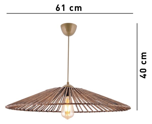 Opviq Závesný luster Conic hnedý