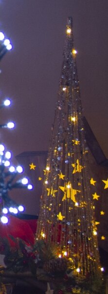 Retlux - LED Vianočná dekorácia LED/2xAA 40 cm kužeľ