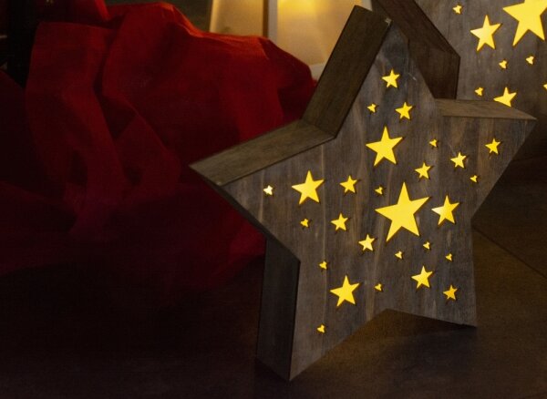 Retlux - LED Vianočná dekorácia LED/2xAAA hviezda