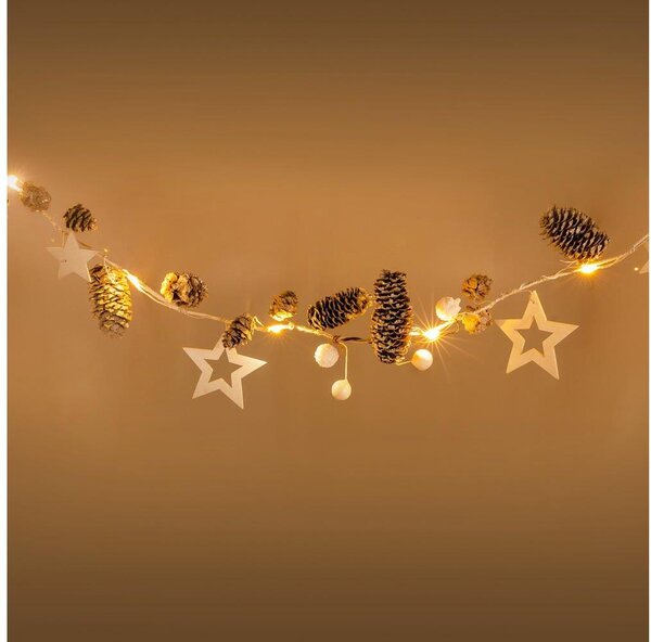 Retlux - LED Vianočná reťaz 10xLED/3xAA 2,5m teplá biela