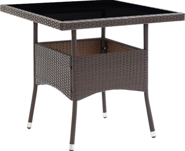 Maison Exclusive – Záhradný jedálenský stôl z hnedého polyrotangu
