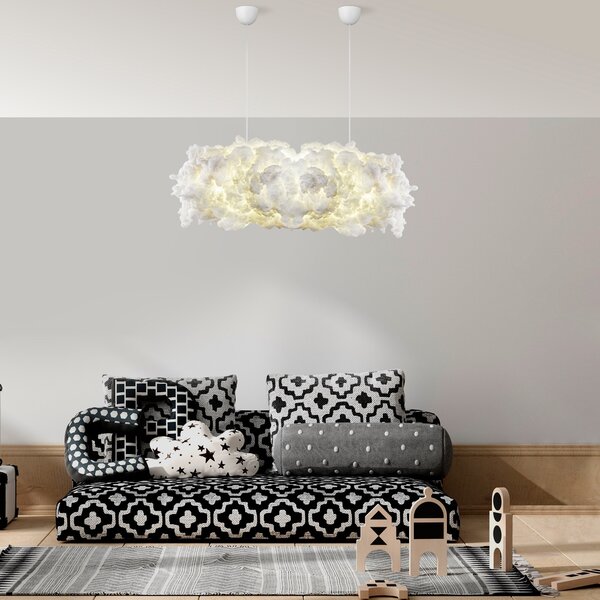 Opviq Závesný luster Serenity 90 cm biely
