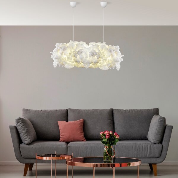 Opviq Závesný luster Serenity 90 cm biely
