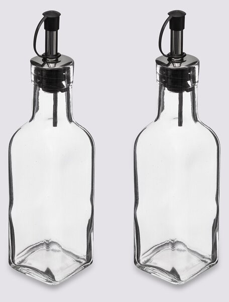 Sklenená fľaša na olej/ocot Twin 160 ml sada 2ks