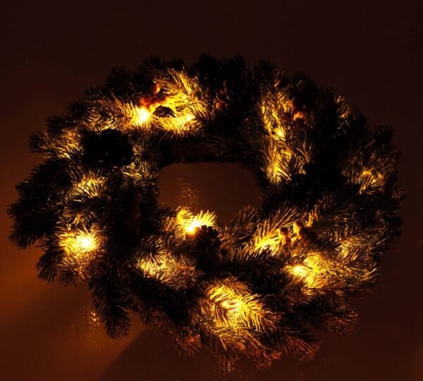 Retlux - LED Vianočný veniec LED/2xAA pr. 40 cm