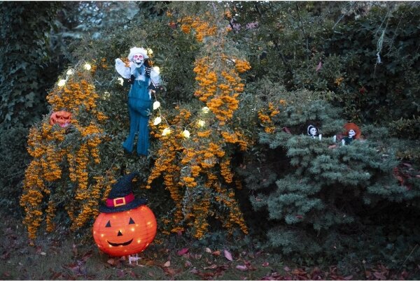 Retlux - LED Vonkajší dekorácia HALLOWEEN LED/3xAA/teplá biela IP44 tekvica