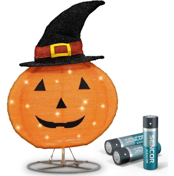 Retlux - LED Vonkajší dekorácia HALLOWEEN LED/3xAA/teplá biela IP44 tekvica
